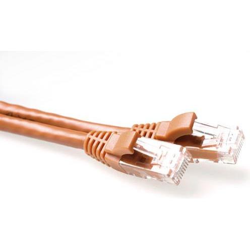 ACT Brown 1 meter U/UTP CAT6A patch cable snagless with RJ45 connectors. Cat6a u/utp snagless bn 1.00m (U/UTP, CAT6a, 1 ...