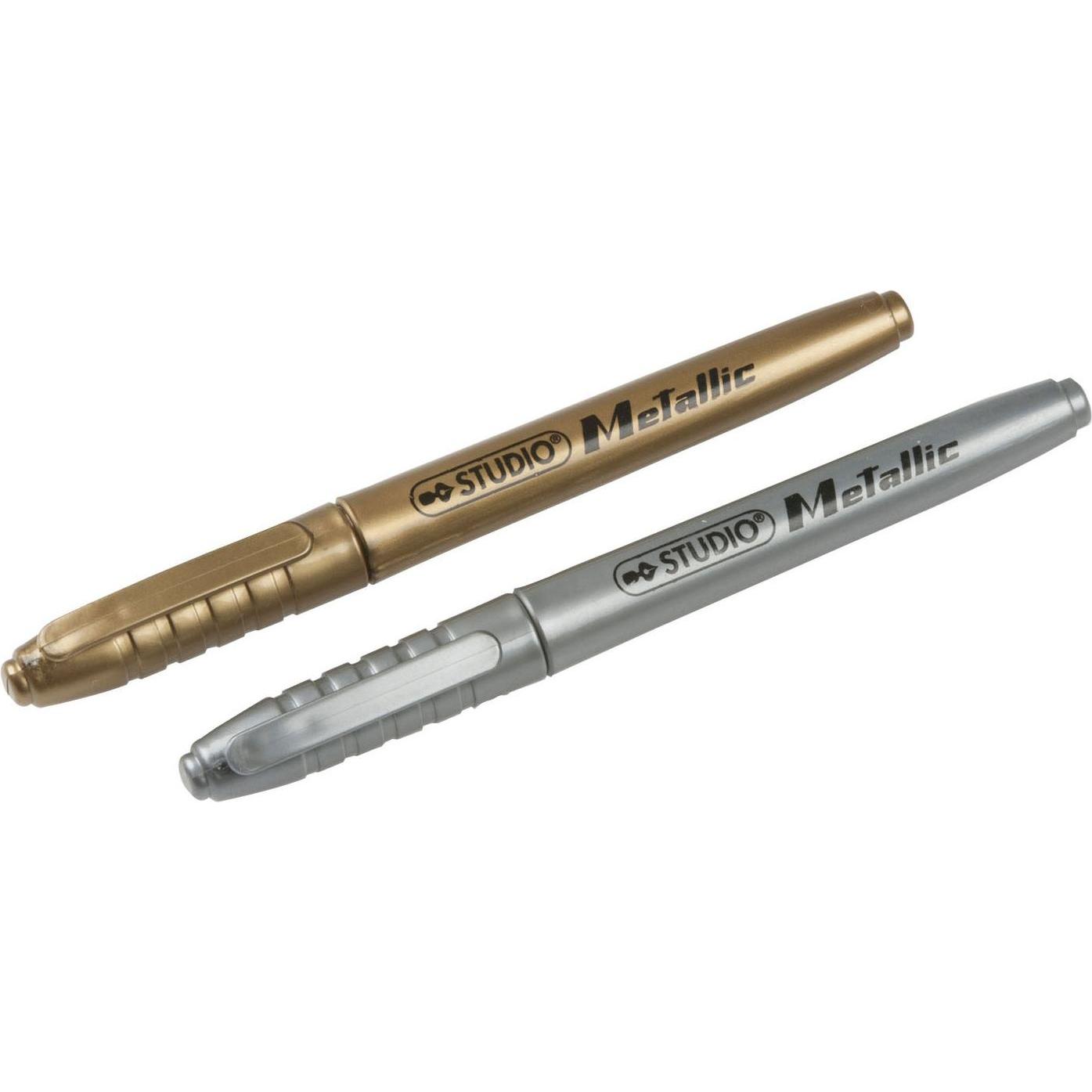 Thumbnail - Topwrite, Marker, Metallische Stifte, 2St. (Gold, Silber, 135 mm, 2 x)