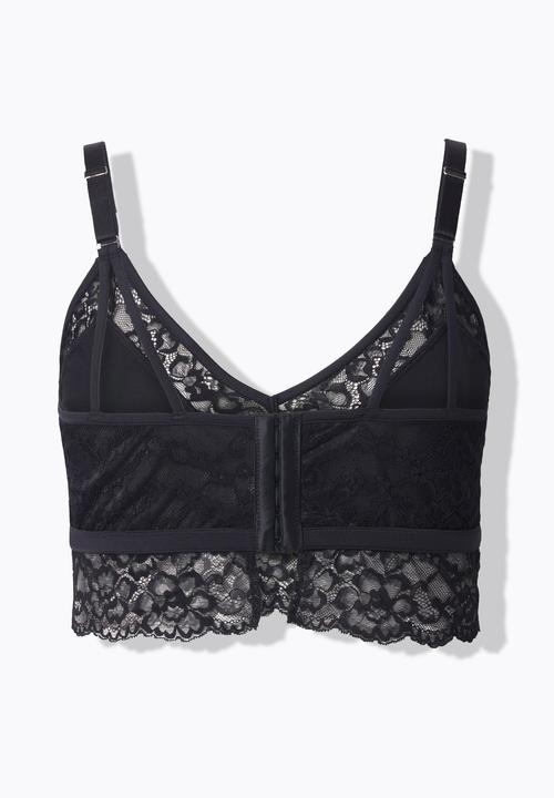 Produktbild TruYou Bralette, Satin, transparente Spitze, Cup A - D (85 D)