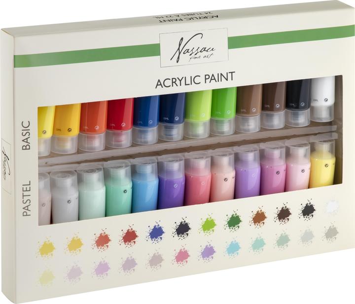 Actual product image Art Sensations Nassau acrylic paint base and pastels (528 ml)