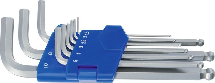 Produktbild HEYTEC Kugelkopf-Winkelschraubendrehersatz 1,5/2/2,5/3/4/5/6/8/10