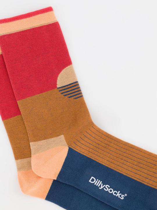 Actual product image DillySocks Socks "Premium sandy sunset" rust (Single pack, 39 - 41)