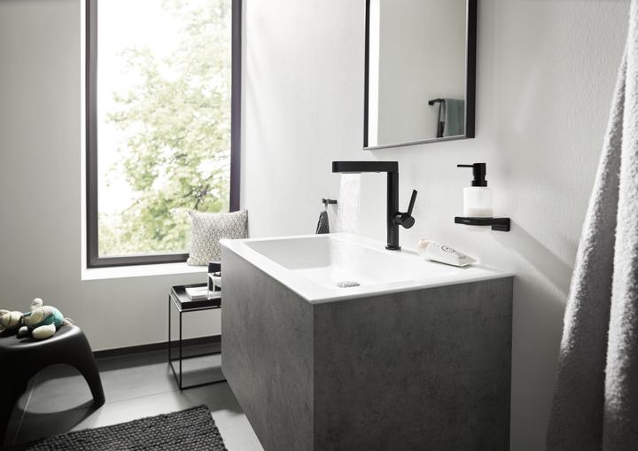 Image du produit hansgrohe Distributeur de lotion AddStoris (noir mat)