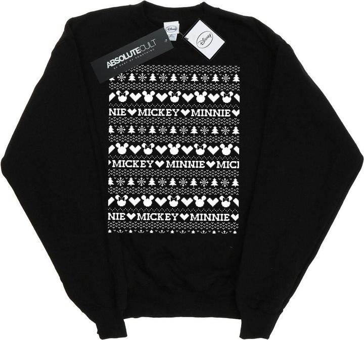 Produktbild Disney Mickey And Minnie Christmas Fair Isle Sweatshirt Jungen (152, 158)