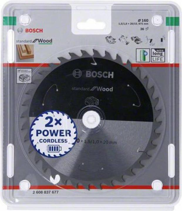 Produktbild Bosch Professional Zubehör PRO Wood cordless Kreissägeblatt, 160 x 1,5 x 20 mm