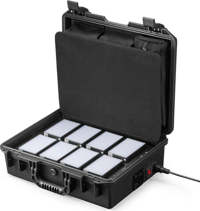 Productafbeelding Godox C5R K8 mobiele RGB LED 8 lichtset met oplaadhouder (Videolicht)