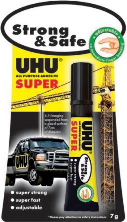 Immagine prodotto UHU Colle SUPER Forte & Sicuro, 7 g, sur carte blister (7 g)