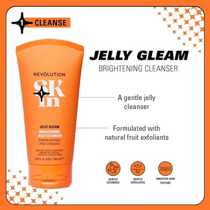 Immagine prodotto I Heart Revolution Revolution Skin Jelly Glow Brightening Cleanser Face Wash (Salviette detergenti per il viso)