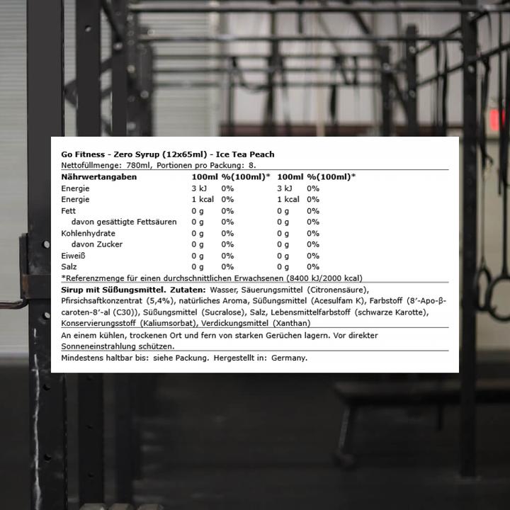 Immagine prodotto Go Fitness Zero Syrup
