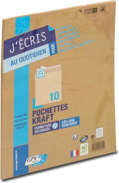 Image du produit GPV Pochettes d'expédition, 24, 260 x 330 mm, autocollantes (10 pcs)