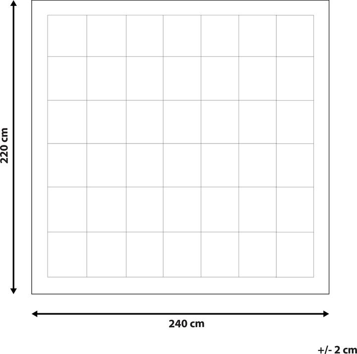 Actual product image Beliani Kabru mikrofibros Bolianis Koldra 220 x 240 (220 x 240 cm)