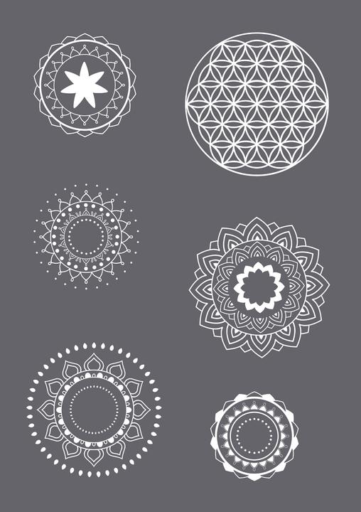 Image du produit Rayher Pochoir "Motifs de mandala", A5
