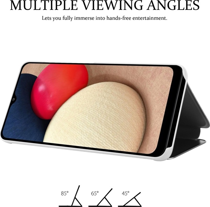 Immagine prodotto Cadorabo Copertina per specchietto retrovisore Smart View a libro (Samsung Galaxy A02s)