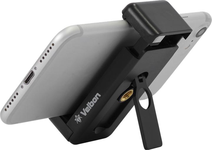 Actual product image Velbon Tripod EX-447 with phone holder (Metal)