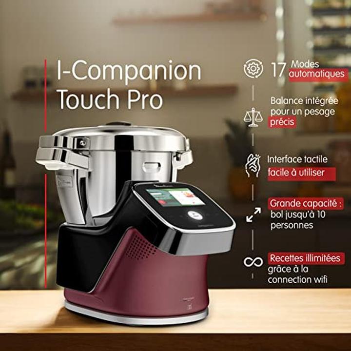 Immagine prodotto Moulinex Robot da cucina con 18 programmi, bilancia integrata, touchscreen e app gratuita