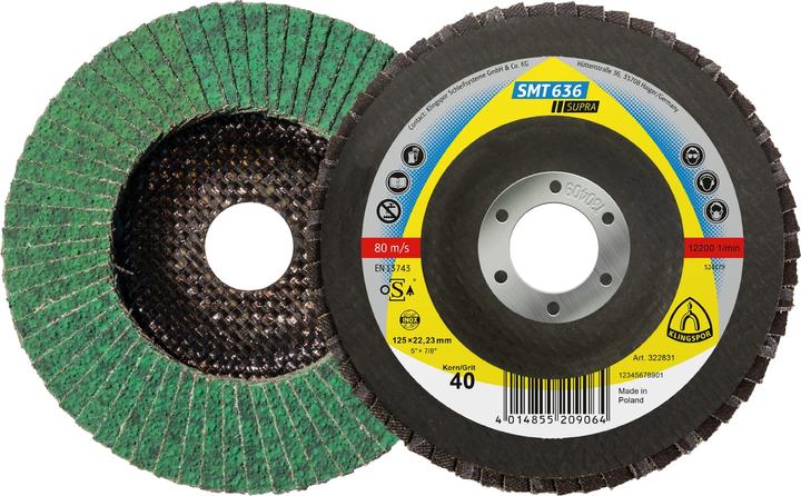 Produktbild Klingspor SMT 636 Supra - Schleifmopteller 125 x 22,23 mm (80)