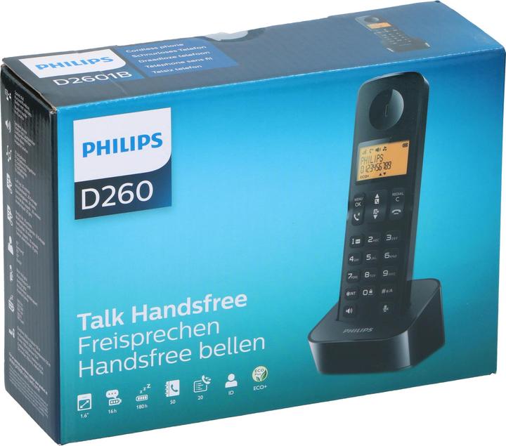 Immagine prodotto Philips D2601B/01 Telefono cordless