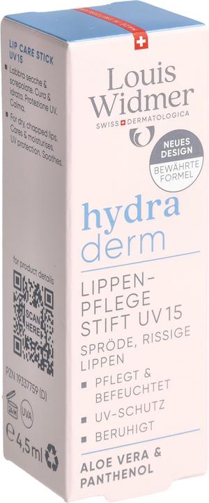 Immagine prodotto Widmer Louis Hydraderm Lippenpflegestift UV15 parfumiert 4.5 ml (Balsamo per le labbra, 4.50 ml)