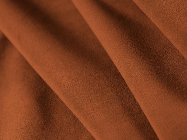 Actual product image Cosmopolitan Design Velvet Pouf, "Gomera", 1 Seat, Terracotta, 90x90x42 Made in Europe