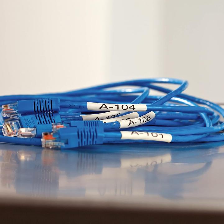 Produktbild Dymo Rhino Heissschrumpfschlauch (1.20 cm, Weiss)