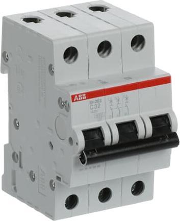 Actual product image ABB SH200 MCB 32A 3 Pole Type C 6kA