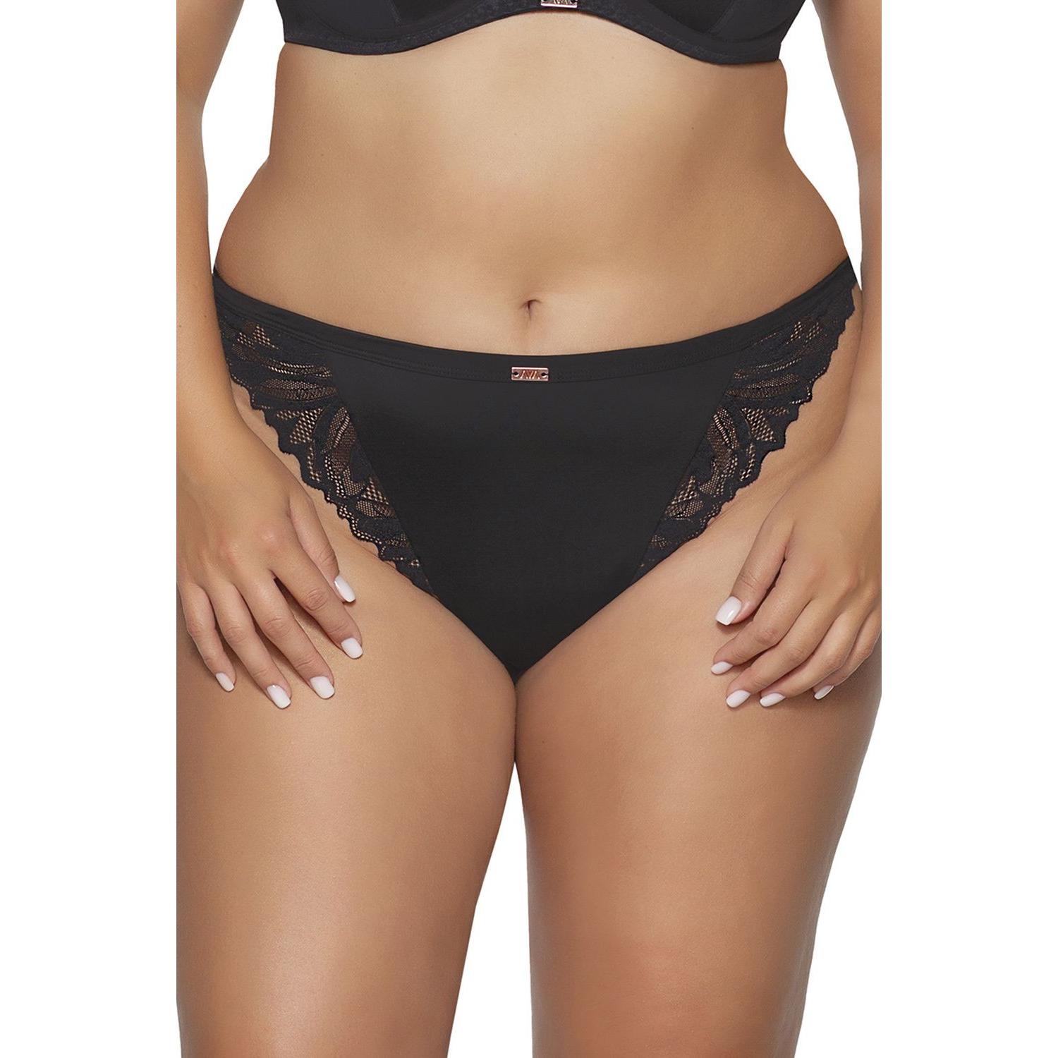 Ava, Damen, Unterhosen, brasilianisches Höschen model, Schwarz, (XL)