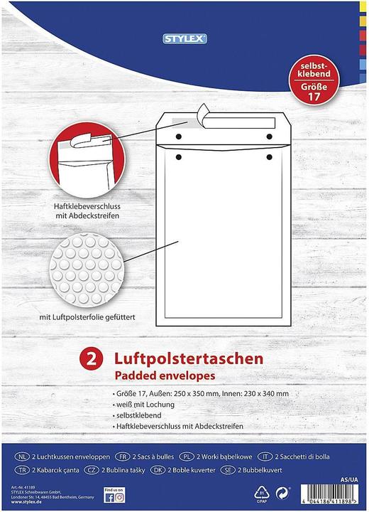 Stylex Sacchetto a bolle d'aria Gr17 ws 2pz (2 pz.)