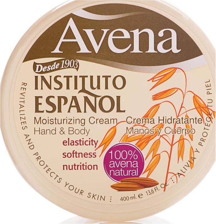 Instituto Español Instituto Espanol - Avena Moistrurizing Cream Hand & Body Cream Is Body Oss - 400ML (Body cream, 400 ml)