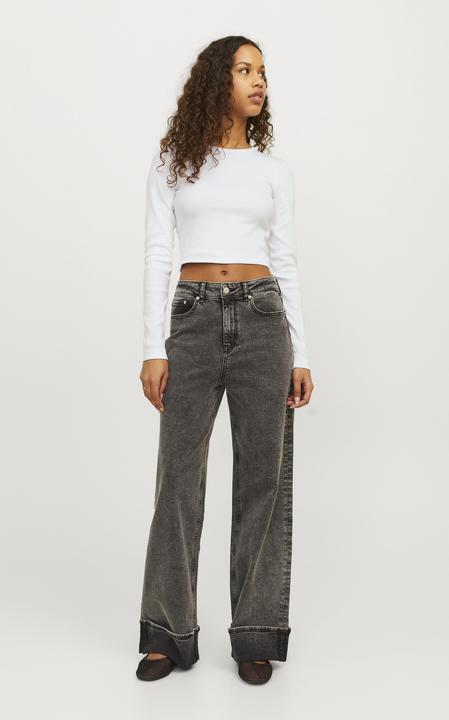 Produktbild JJXX Geripptes Crop Langarmshirt (S)