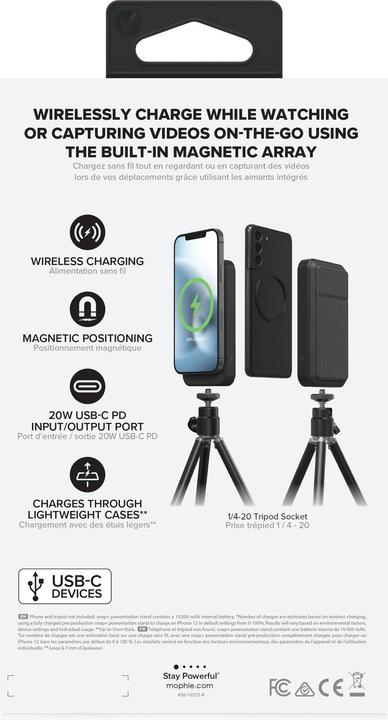 Produktbild mophie SNAP+ Powerstation Stand (10000 mAh, 7.50 W, 37 Wh)