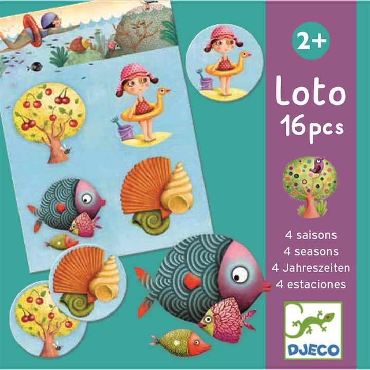 Actual product image Djeco Educational game Lotto 4 seasons (mult) (Multilingual)