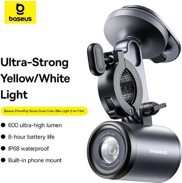 Immagine prodotto Baseus Luce per bicicletta e supporto per smartphone della serie PrimeTrip