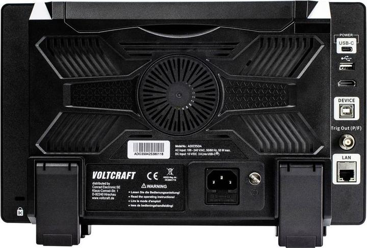 Voltcraft ADO-3504 Digital-Oszilloskop 350 MHz 2.5 GSa/s 250 Mpts 12 Bit Digit (CAT II 300V)