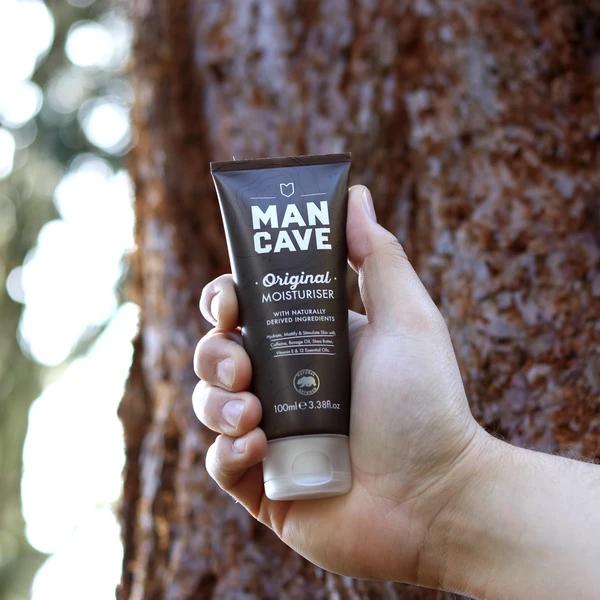 Actual product image ManCave Natural Caffeine Moisturiser with UV Absorbers 100ml for Men - Vegan Friendly (100 ml, Day cream)
