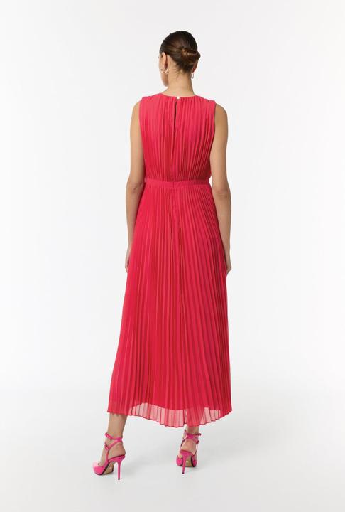 Produktbild Comma Kleid Plissiertes Maxi-Kleid mit Rundhalsausschnitt (42)