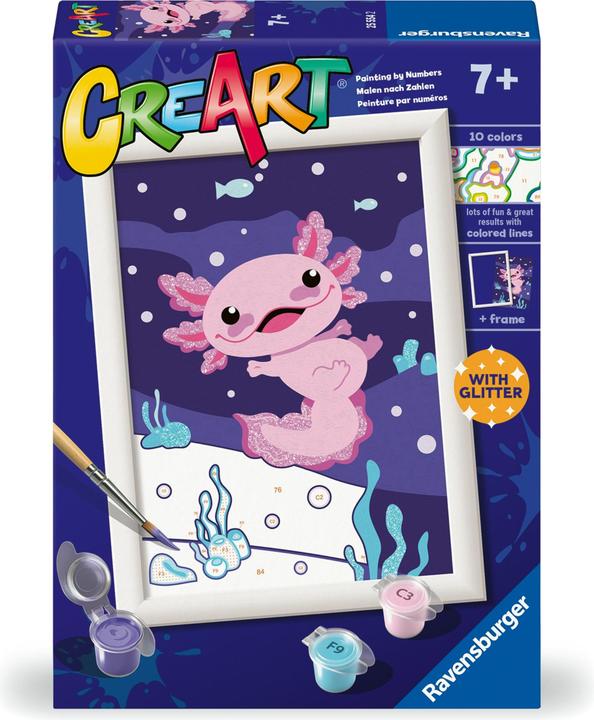 Productafbeelding Ravensburger CreArt - Malen nach Zahlen - Axolotl
