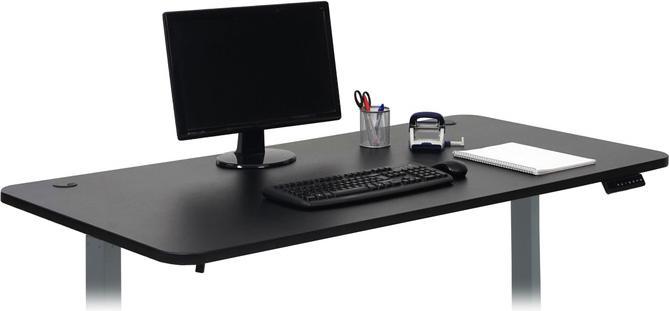 Actual product image Swisshandel24 Tabletop for desks, desk top, 160x80cm black (160 x 80 cm)
