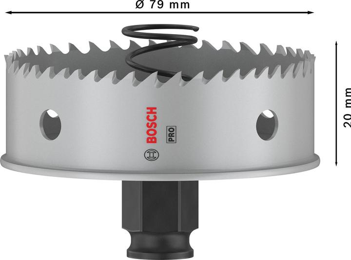 Productafbeelding Bosch Professional Zubehör PRO Plaatmetaal PC Plus gatenzaag, 79 mm (79 mm)