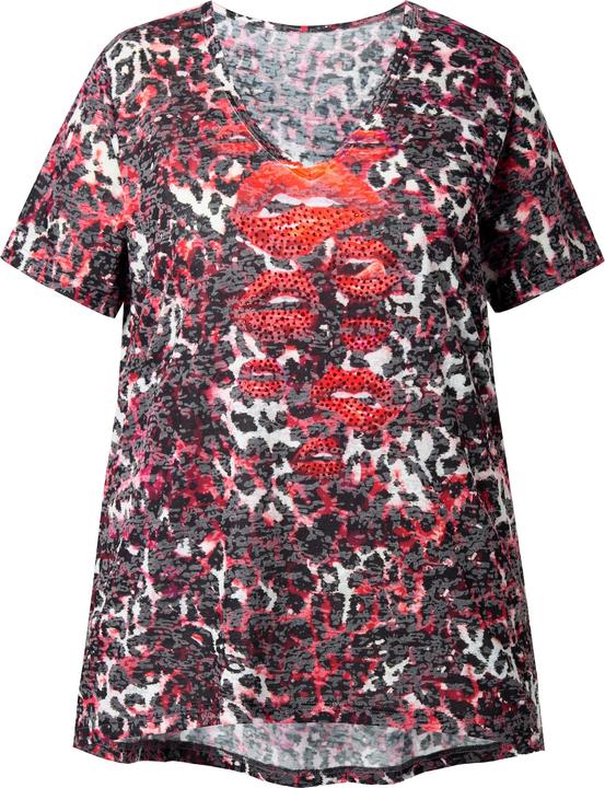 Immagine prodotto Angel of Style T-shirt dal taglio svasato con design leopardato e baci (50)