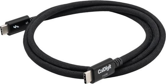 CalDigit Thunderbolt 5 (USB-C) Pro cable - 0.5m TBT5-P05BB-240 (0.50 m, 240 W)