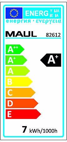 Label énergétique Maul Lampe loupe LED MAULiris, dimmable, 470 lumen, 7 W, blanc (470 lm)