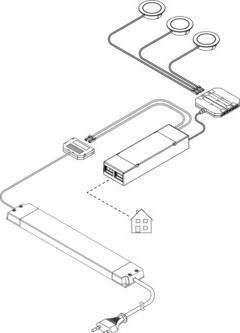 Produktbild L&S LED Dimmschalter 12 V Schnittstelle DALI