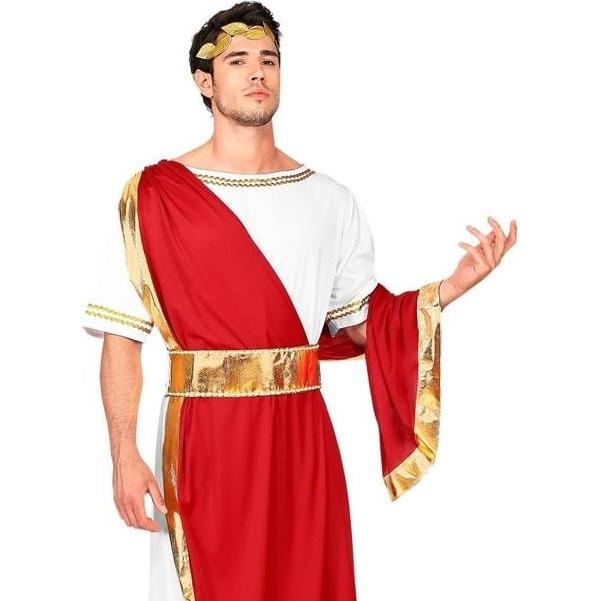 Widmann Römischer Kaiser Nero Kostüm Tunika mit Schärpe, Gürtel, Lorbeerkranz (3XL)