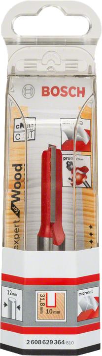 Produktbild Bosch Professional Zubehör Nutfräser Expert for Wood, Carbide, 12 mm, D1 10 mm, L 31,8 mm, G 76 mm