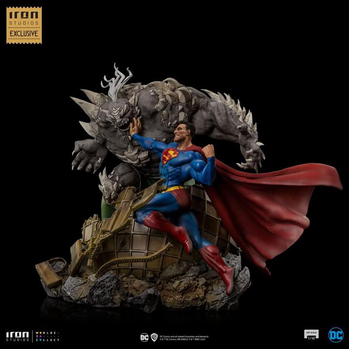 Actual product image Iron Studios DC Comics BDS Art Scale Statue 1/10 Superman vs Doomsday heo EU Exclusive 30 cm