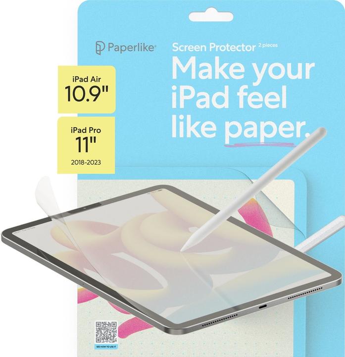 Produktbild Paperlike Displayschutzfolie (2 Stück, iPad Pro 11 2018 (1. Gen), iPad Air 2020 (4. Gen), iPad Pro 11 2021 (3. Gen), iPad Air 2022 (5. Gen), iPad Pro 11 2020 (2. Gen), iPad Pro 11 2022 (4. Gen))