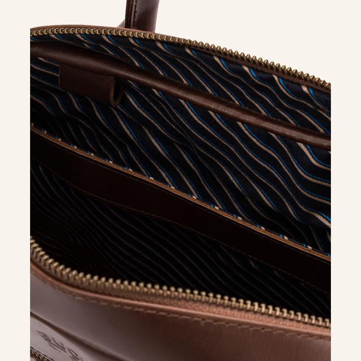 Image du produit Buckle & Seam Serviette Everett Marron/NewStripes (16")