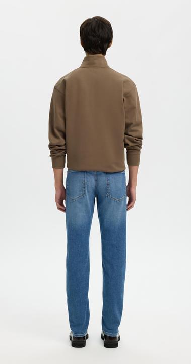 Produktbild Selected Geripptes Half-Zip Langarm-Poloshirt (M)