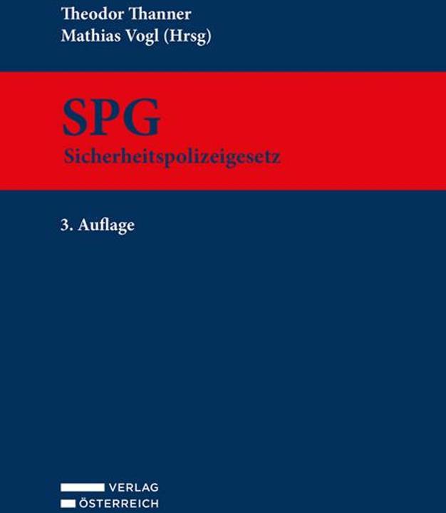 Actual product image SPG - Sicherheitspolizeigesetz (German, Matthias Vogl, 2024)
