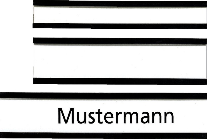Produktbild Franken Namensschild magnetisch (10 x)